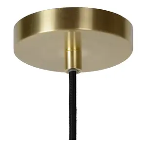 Lucide Tycho Retro Pendant Light 25.5cm- 6xG9 - Matt Gold, Brass