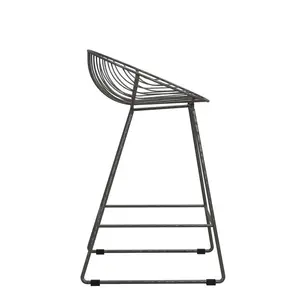 Counter Stool with Metal Frame Grey