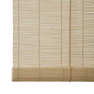 Corded Natural Plain Daylight Roller Blind (W)120cm (L)180cm