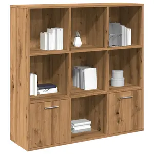 Arundhati Bookcase Artisan Oak / 98cm H x 98cm W x 30cm D