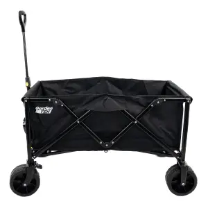 GardenTek Garden Trolley On Wheels 120kg Load 135L Capacity With Brakes GTW260