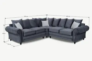 Fontana Fabric Double Corner Sofa