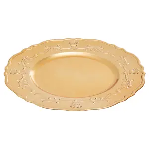 Maison by Premier Dia Gold Finish Baroque Charger Plate