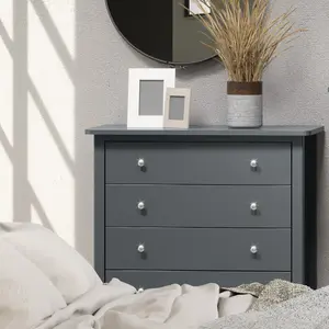 4 drawer chest, Midnight Blue - Como