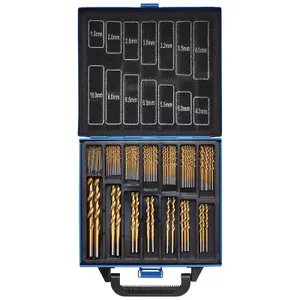 Draper HSS Titanium Nitride Coated Drill Bit Set (99 Piece) 08887