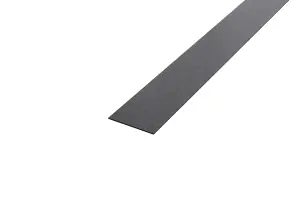 ILCOM decorative profile I 38mm x 2700mm x 0.65mm Black Brushed Stainless Steel