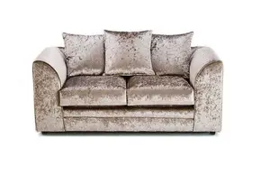 Bella Crushed Velvet 2 Seater Sofa Champagne