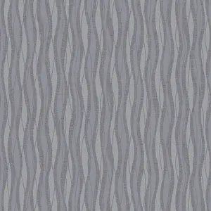 Grandeco Striped Pattern Wallpaper Metallic Glitter Motif Embossed Textured Blue A24002