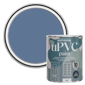 Rust-Oleum Blue River Matt UPVC Paint 750ml