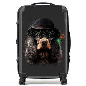 English Cocker Spaniel Splashart Suitcase - Medium