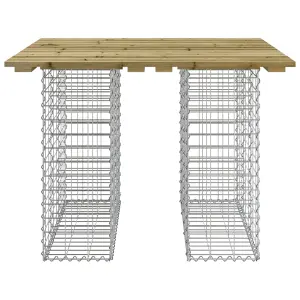 Berkfield Garden Bench Gabion Design 100x102x72 cm Impregnated Wood Pine