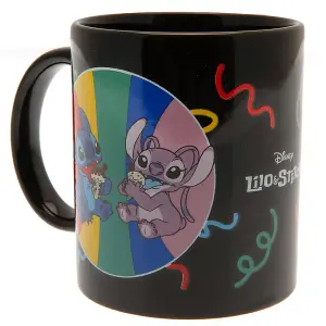 Lilo & Stitch Logo Mug Coaster And Keychain Set Multicoloured (One Size)