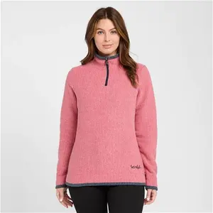 Weird Fish Women's Lynda Grid Half Zip Grid Fleece