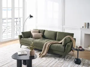 4 Seater Fabric Sofa Green NENOLA