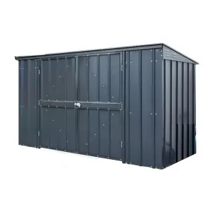 7 x 3 Triple Bin Store Anthracite Grey (2.33m x 0.95m)