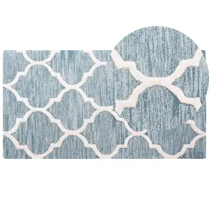 Wool Area Rug 80 x 150 cm Blue YALOVA