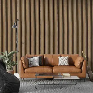 STRIVO Acoustic Slat Panel - Natural Ash 600mm x 2400mm