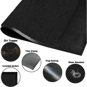 Bouldin Door Mat Black / 90cm W x 150 cm L