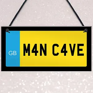 Red Ocean Man Cave Sign Hanging Wall Sign Shed Sign Gift For Dad Uncle Grandad Gift For Him