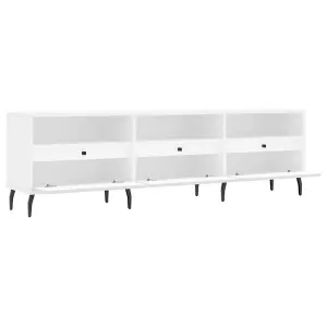 Berkfield TV Cabinet White 150x30x44.5 cm Engineered Wood