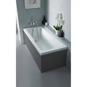 Fusion 700Mm Straight Bath End Panel And Plinth Gloss Grey