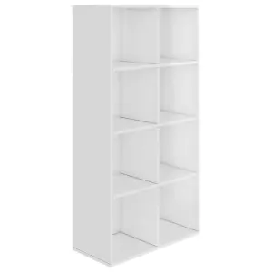 Berkfield Book Cabinet/Sideboard High Gloss White 66x30x130 cm Engineered Wood