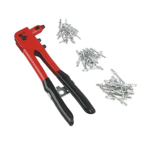 Sealey Hand Riveter Kit With Heat Treated Chrome Steel Jaws - Red/Black AK99