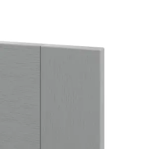 GoodHome Alpinia Painted Matt slate grey wood effect Shaker Drawerline door & drawer front 600mm