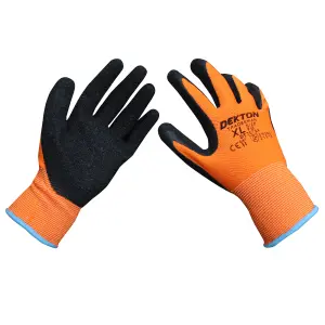 Dekton 12 Pack Tradesman Latex Coated Working Gloves, 10/Xl Cat11, En388