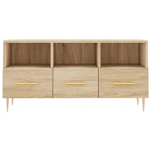 Berkfield TV Cabinet Sonoma Oak 102x36x50 cm Engineered Wood