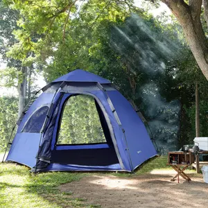 Ashunte 3 Person Tent Blue/Dark Grey