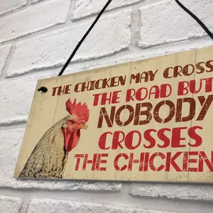 Red Ocean Chicken Signs For The Garden Funny Chicken Coop Hen House Plaque Chicken Gift