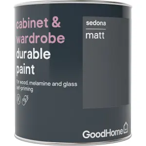 GoodHome Durable Sedona Matt Cabinet & wardrobe paint, 750ml