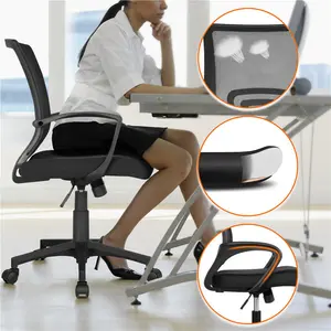 Mid-back Mesh Office Chair Black