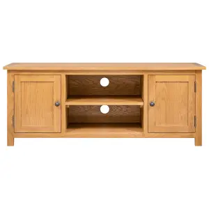 Berkfield TV Cabinet 110x35x44 cm Solid Oak Wood