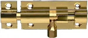 50mm (2 Inch) Brass Door Bolt Barrel Slide Lock with Screws