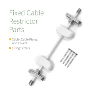 TruMAX Fixed Cable Restrictor (10 Pack) - White