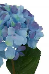 Fiori 74cm Hydrangea Stem Blue Flower Artificial Plant Foliage