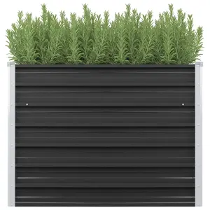 Berkfield Garden Raised Bed Anthracite 100x40x77 cm Galvanised Steel