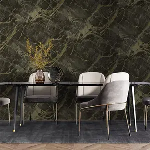 Holden Decor Portoro Marble Charcoal Gold Wallpaper Metallic Paste The Wall