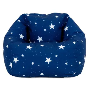 icon Kids Starry Skies Bean Bag Chair Navy Blue Childrens Bean Bags