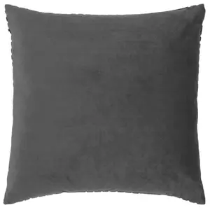 Geometric Square Throw Pillow Cover Charcoal