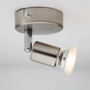 Rochdale Brushed Steel GU10 Spotlight