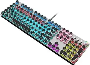 New RGB Backlighting Mechanical Gaming Keyboard 104 Keys Blue Switches Backlit Keyboard For Gamer