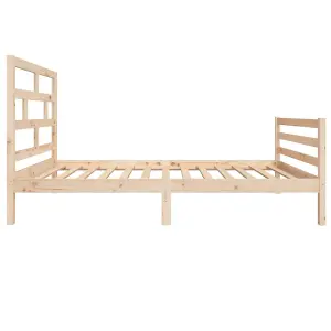 Berkfield Bed Frame Solid Wood Pine 100x200 cm