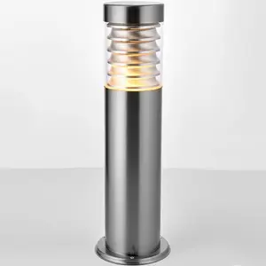 Outdoor IP44 Bollard Light Marine Grade Steel Lamp Post Garden Driveway Patio