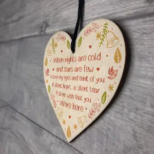 Handmade Memorial Plaque Heart Mum Dad Nan Memorial Sign Remembrance Plaque