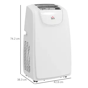 HOMCOM 12,000 BTU Portable Air Conditioner with 28m², Quiet Mode, Dehumidifier