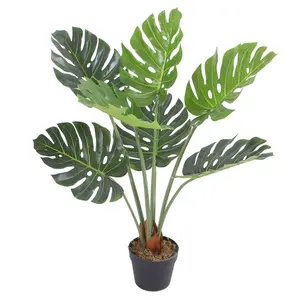 Oypla Artificial Monstera Plant 85cm Indoor Outdoor Decoration