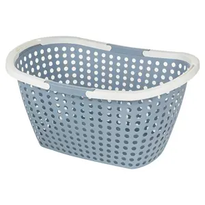 Laundry Basket with Handles - Blue